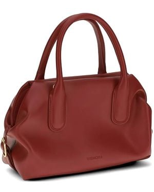 THEMOIRÈ Logo-Debossed Double-Handle Tote Bag - Red