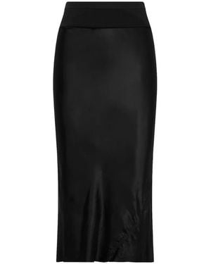 Rick Owens Bias-Cut Midi Skirt - Black