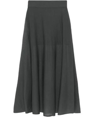 DRYKORN Tensya Flared Midi Skirt - Gray