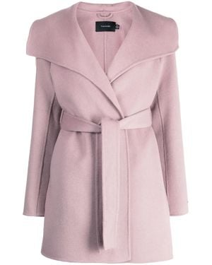 Tahari Cappotto A Portafoglio Con Cintura - Rosa