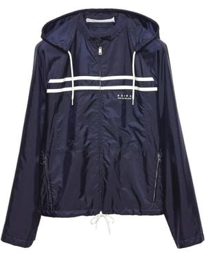 Prada Re-Nylon Adaptable Oversized Jacket - Blue