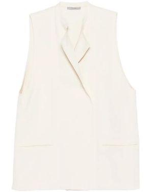 Dusan Welt-Pocket Gilet - White