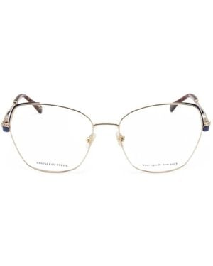 Kate Spade Geometric-Frame Glasses - Natural