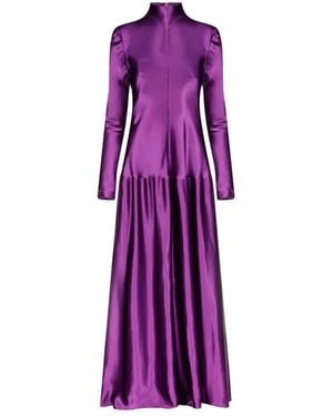 FFORME Mila High-Neck Dress - Purple
