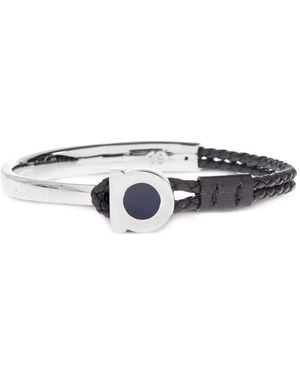 Ferragamo Gancini Braided Bracelet - White