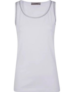 D.exterior Jersey Tank Top - White