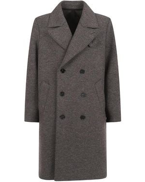Harris Wharf London Doppelreihiger Mantel - Grau