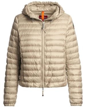 Parajumpers Hooded Quilted Jacket - Natural