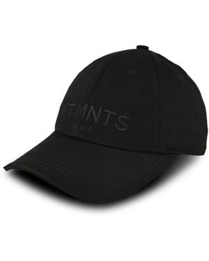 VTMNTS Embroidered Cotton Cap - Black