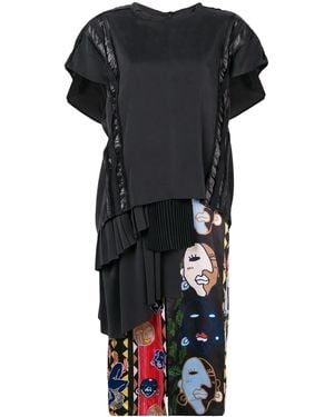 Carven Mid-Length T-Shirt Dress - Black