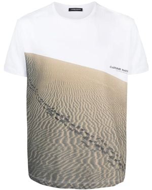 CoSTUME NATIONAL Graphic-Print Cotton T-Shirt - White