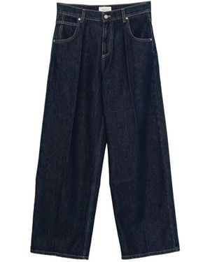 ViCOLO Weite Hose Mit Bügelfalten - Blau