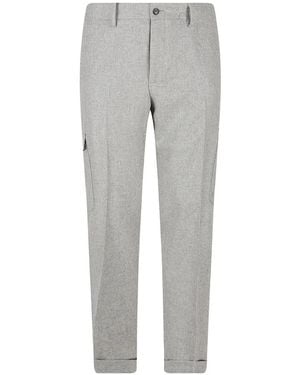 Barba Napoli Straight-Leg Cargo Trousers - Grey