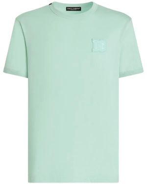 Dolce & Gabbana T-Shirt Mit Patch - Grün