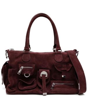 Cynthia Rowley Borsa A Spalla Con Tasche Cargo - Viola