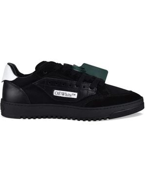 Off-White c/o Virgil Abloh Leather Suede Trainers - Black