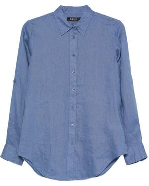 Ralph Lauren Linen Long-Sleeve Shirt - Blue