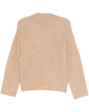 forte_forte Long-Sleeved Crew-Neck Jumper - Natural