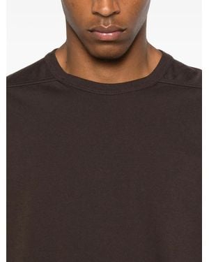 Rick Owens Short-Sleeved Organic-Cotton T-Shirt - Brown
