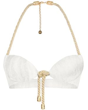 Roberto Cavalli Rope-Detailing Top - White