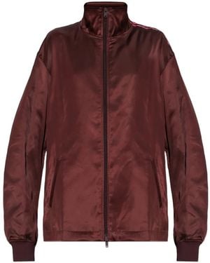Y-3 Haut De Jogging 3 Stripes En Satin Dégradé - Red