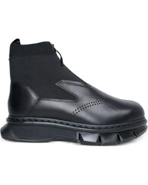 Dr. Martens 14Xx Qubist Zip-Front Boots - Black