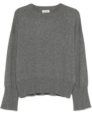 Soft Goat Gebreide Trui Met Ronde Hals En Lange Mouwen - Grijs