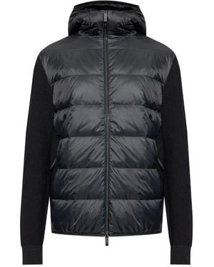 Moncler Panelled hooded jacket - Schwarz