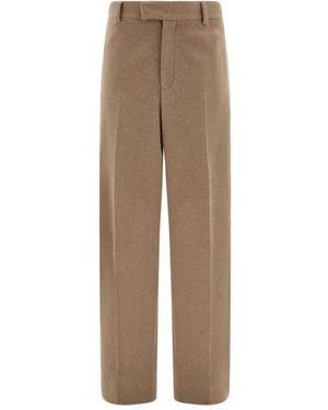 Ferragamo Wool Trousers - Natural