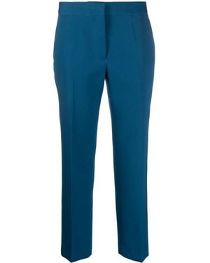 Jil Sander Tailored Cropped Trousers - Blue