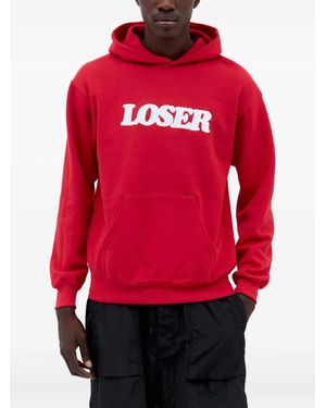 Connie Costas Loser Print Hoodie - Red