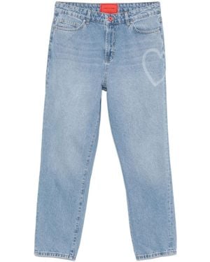 Vision Of Super Jeans Met Hartprint - Blauw