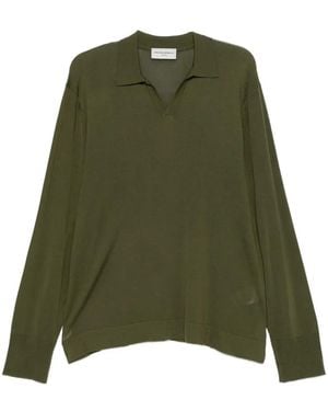 Officine Generale Sweat Simone À Col V - Green