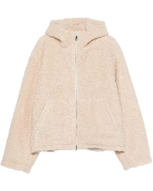 Cole Buxton Zip-Fastening Hooded Jacket - Natural