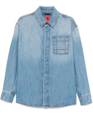 Ferrari Klassisches Jeanshemd - Blau