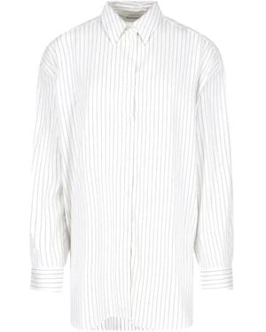 Frankie Shop Camisa A Rayas - Blanco