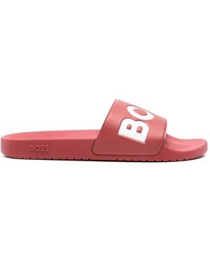 BOSS Logo Slides - Pink