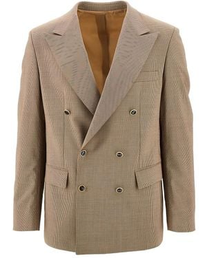 MARSĒM Mini-Checked Blazer - Natural