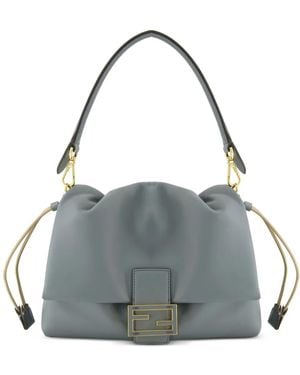 Fendi Medium Mamma Baguette Shoulder Bag - Grey