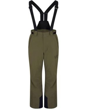 EA7 Suspenders Ski Pants - Green