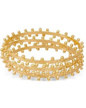 Sylvia Toledano Beaded Bangle Bracelet - Metallic