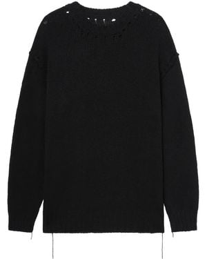 Y's Yohji Yamamoto Pullover mit Ziernähten - Schwarz