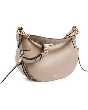 Lancel Origami Leather Shoulder Bag - Natural