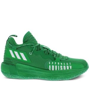 adidas Dame 7 Extply Mesh Basketball Sneakers - Green