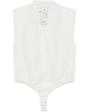 Patrizia Pepe Leeveless Bodysuit - White