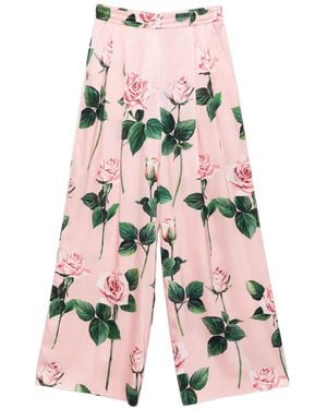 Dolce & Gabbana Pantaloni Dritti - Rosa