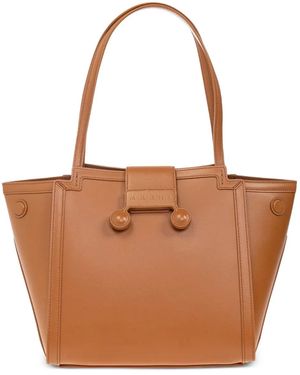Marni レザーショルダーバッグ - ブラウン