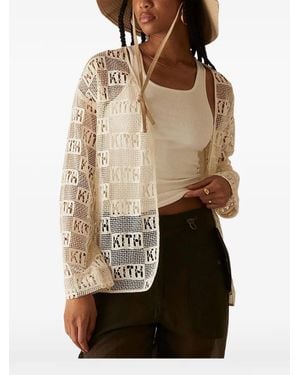 Kith Jace Logo-Details Lace Shirt - Natural