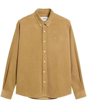 Ami Paris コーデュロイ シャツ - ナチュラル