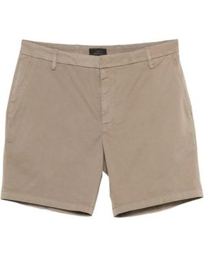 Dondup Short Boutonné À Poches À Rabat - Grey